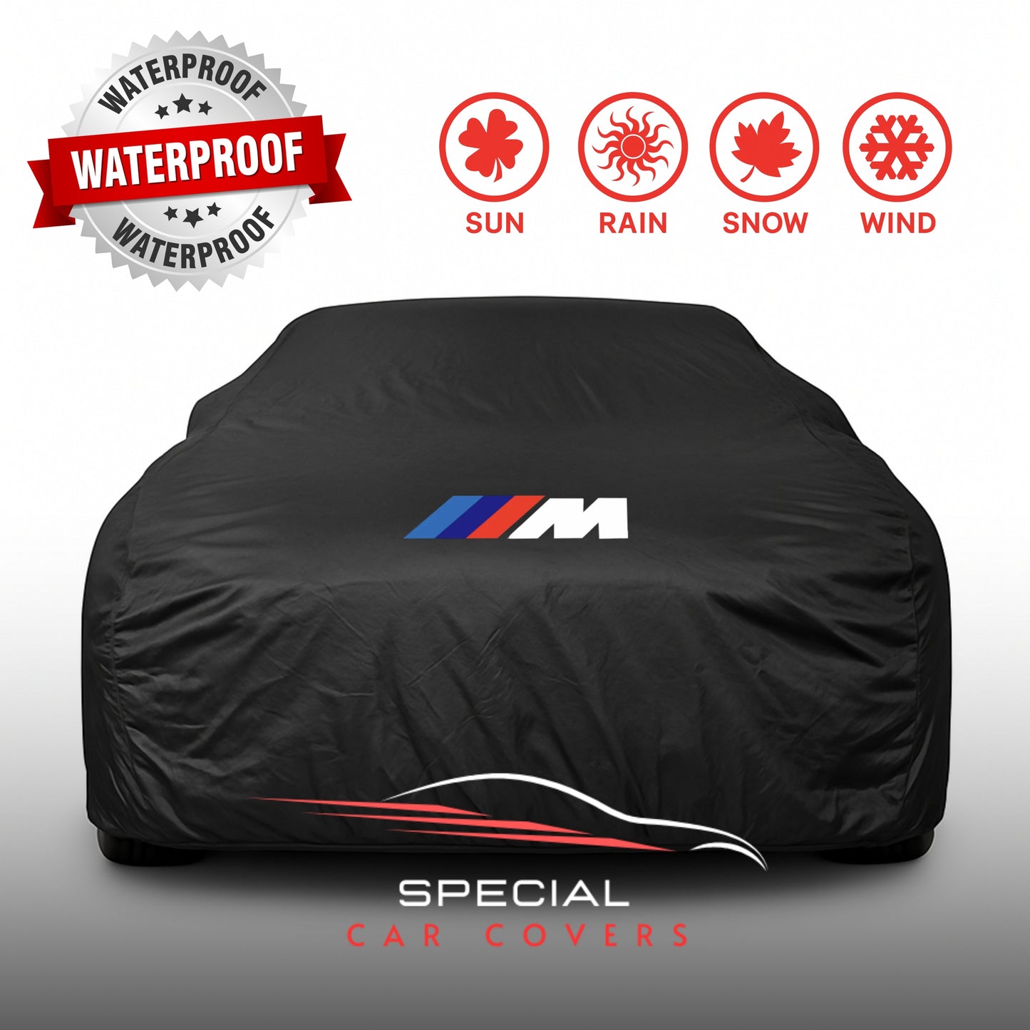 BMW outdoor car cover with custom logo – waterproof and lightweight
