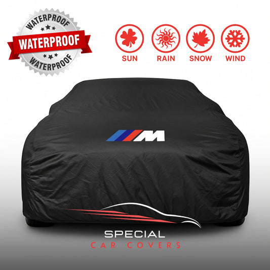 BMW outdoor car cover with custom logo – waterproof and lightweight
