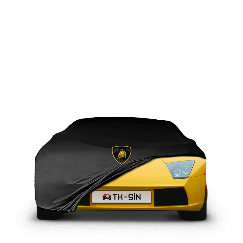 Indoor custom-fit car cover for Lamborghini Murciélago (2001–2006) with logo


