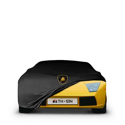 Indoor custom-fit car cover for Lamborghini Murciélago (2001–2006) with logo

