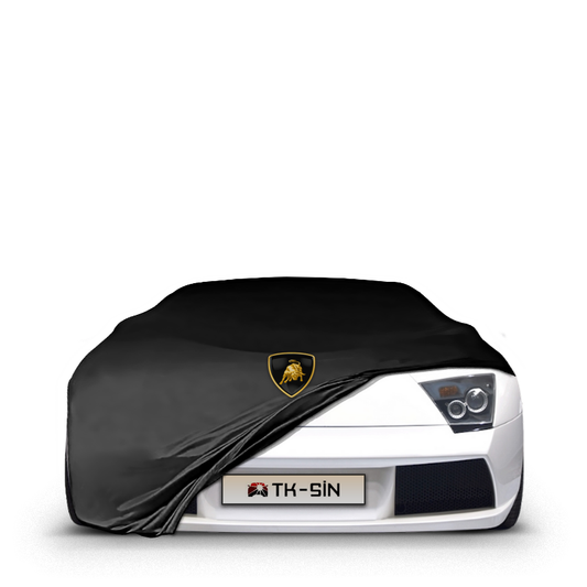 Custom-fit indoor car cover for Lamborghini Murciélago LP640 (2005–2010) with logo

