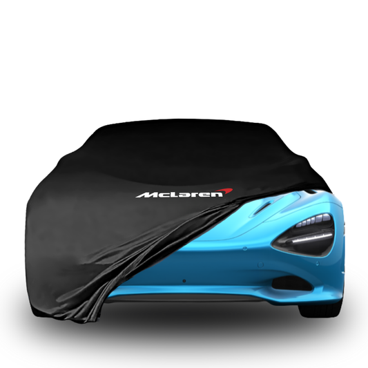 Indoor car cover for McLaren 750S Coupe (2023–) with McLaren logo

