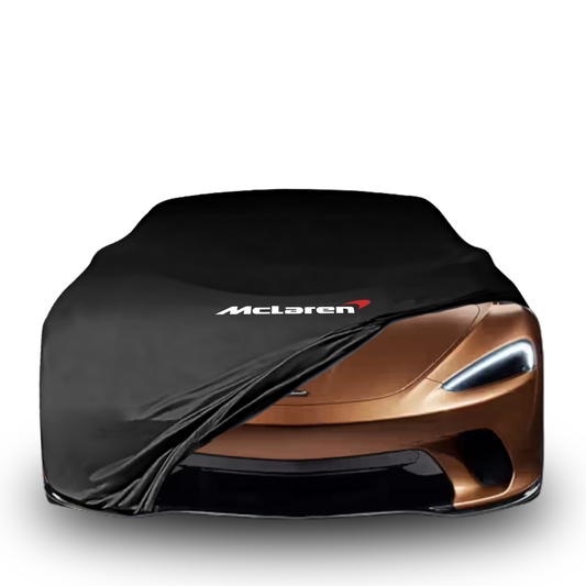 Indoor car cover for McLaren GT (2019–) with McLaren logo

