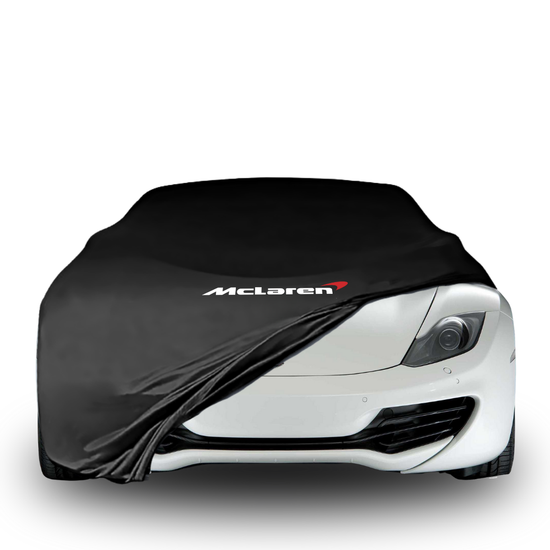Indoor car cover for McLaren MP4‑12C Coupe (2011–2014) with McLaren logo

