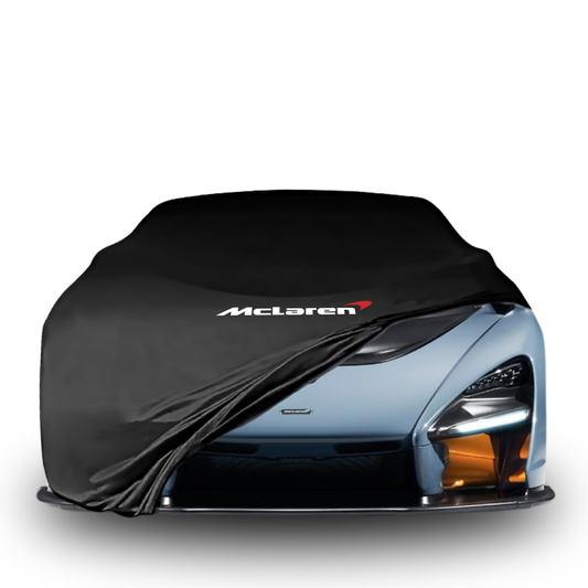 Indoor car cover for McLaren Senna (2018–2021) with McLaren logo

